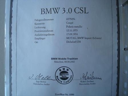BMW 30 csl 2275456